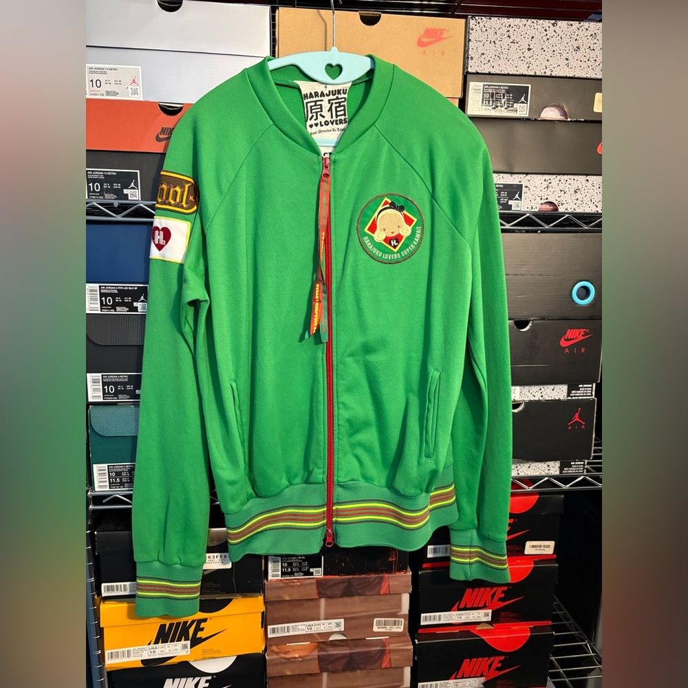 Harajuku Lovers Green Zip-Up Jacket